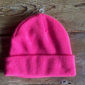 NWOT Neon Pink Beanie